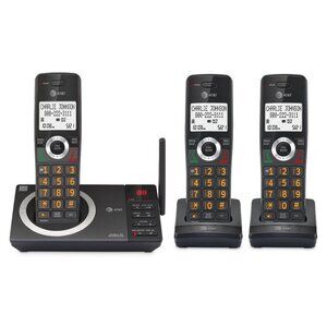 AT&T CL82318 3 Handset  Answering Machine Large Display  Smart Call Blocker